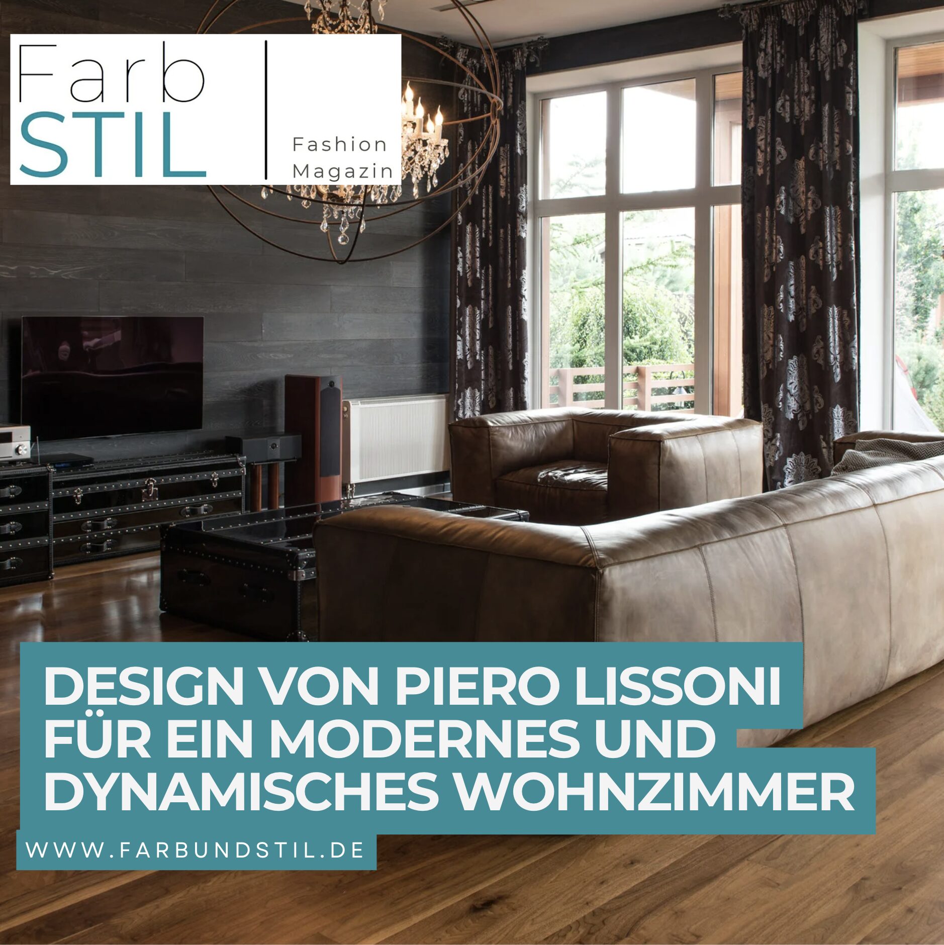 Design von Piero Lissoni für ein modernes und dynamisches Wohnzimmer Design von Piero Lissoni für ein modernes und dynamisches Wohnzimmer