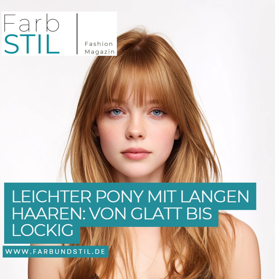 Leichter Pony mit langen Haaren Von glatt bis lockig Leichter Pony mit langen Haaren Von glatt bis lockig